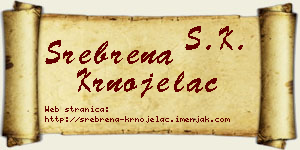 Srebrena Krnojelac vizit kartica
